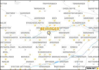 map of Beiningen