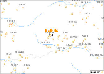 map of Be°iraj