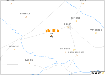 map of Beirne