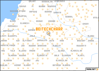 map of Beït ech Chaâr