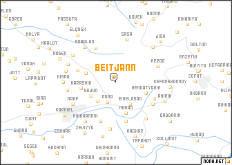 map of Beit Jann