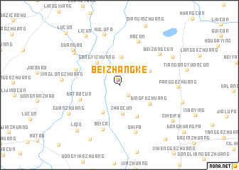 map of Beizhangke