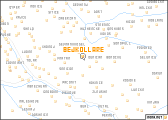 map of Bejkollarë