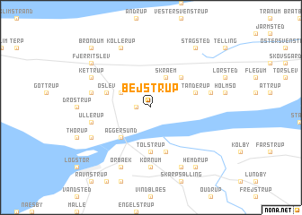 map of Bejstrup