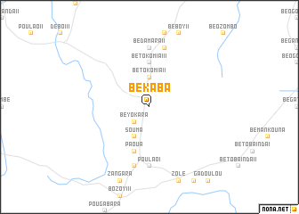 map of Békaba