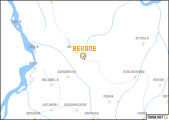 map of Bekane