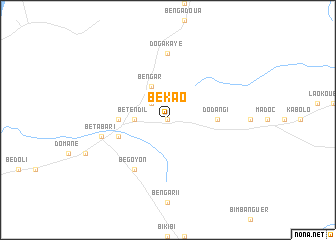map of Békao