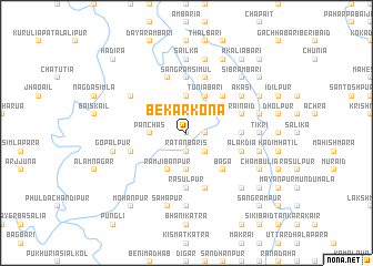 map of Bekārkona