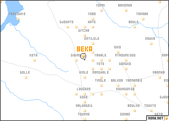 map of Béka