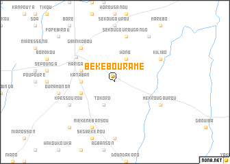 map of Béké-Bouramé