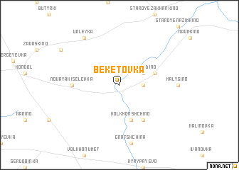 map of Beketovka