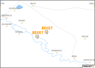 map of Beket