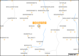 map of Bekinana