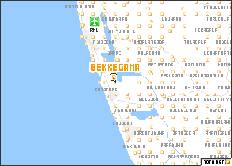 map of Bekkegama