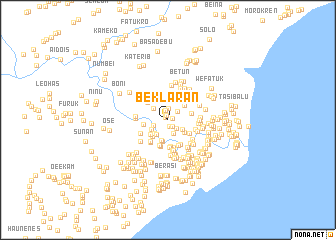 map of Beklaran