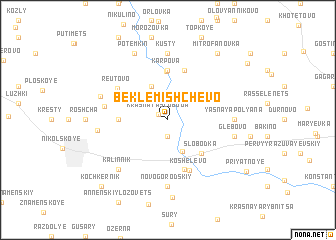 map of Beklemishchevo