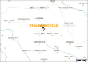 map of Beklemishchevo