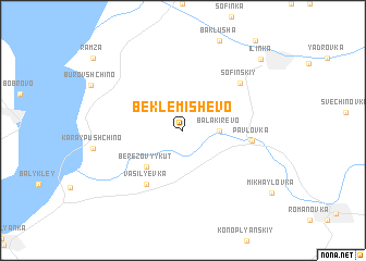 map of Beklemishevo