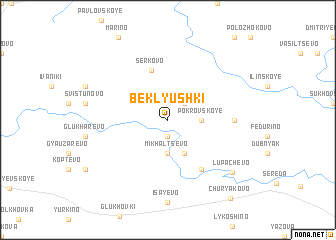 map of Beklyushki