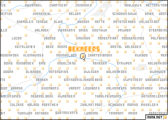 map of Bekmeers