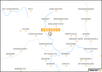 map of Bekodroa