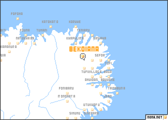 map of Bekoiana