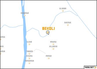 map of Bekoli