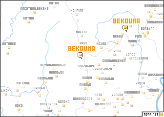 map of Bekouma