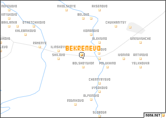 map of Bekrenëvo