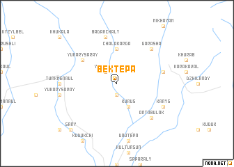 map of Bektepa