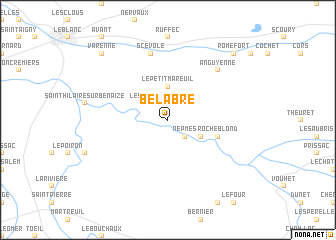 map of Bélâbre