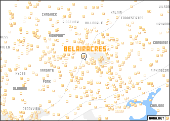 map of Bel Air Acres