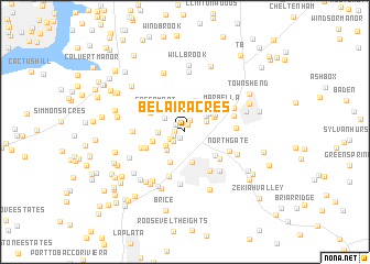 map of Bel Air Acres