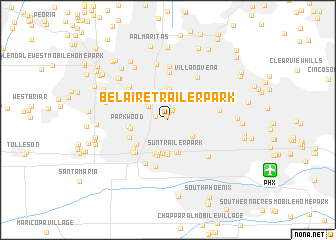 map of Bel-Aire Trailer Park