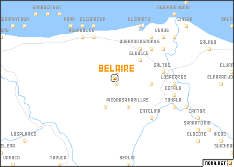 map of Belaire