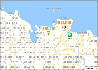 map of Belair