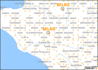 map of Bel Air