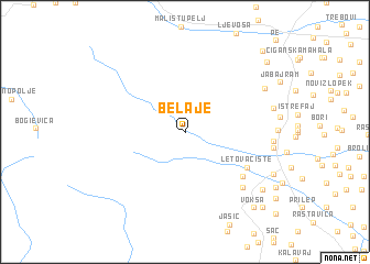 map of Belaje