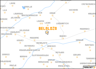 map of Bela Loza