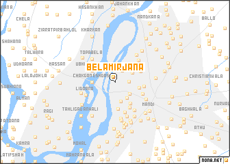 map of Bela Mirjāna