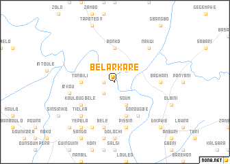 map of Bélarkaré