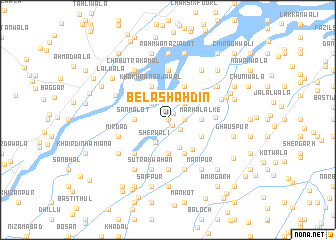 map of Bela Shāh Dīn