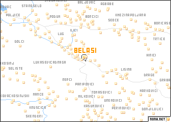 map of Belaši