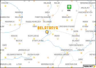 map of Bélatanya