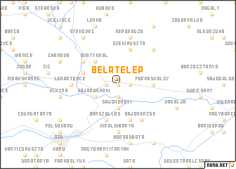 map of Bélatelep
