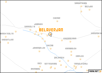 map of Belāverjān