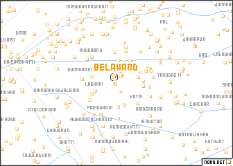 map of Bela Wānd