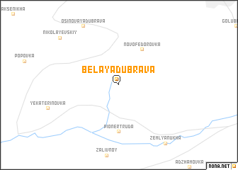 map of Belaya Dubrava