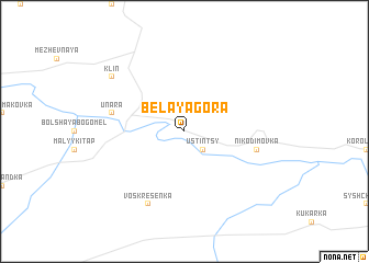 map of Belaya Gora