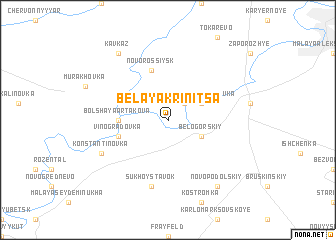 map of Belaya Krinitsa